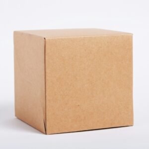 a brown box with a white background